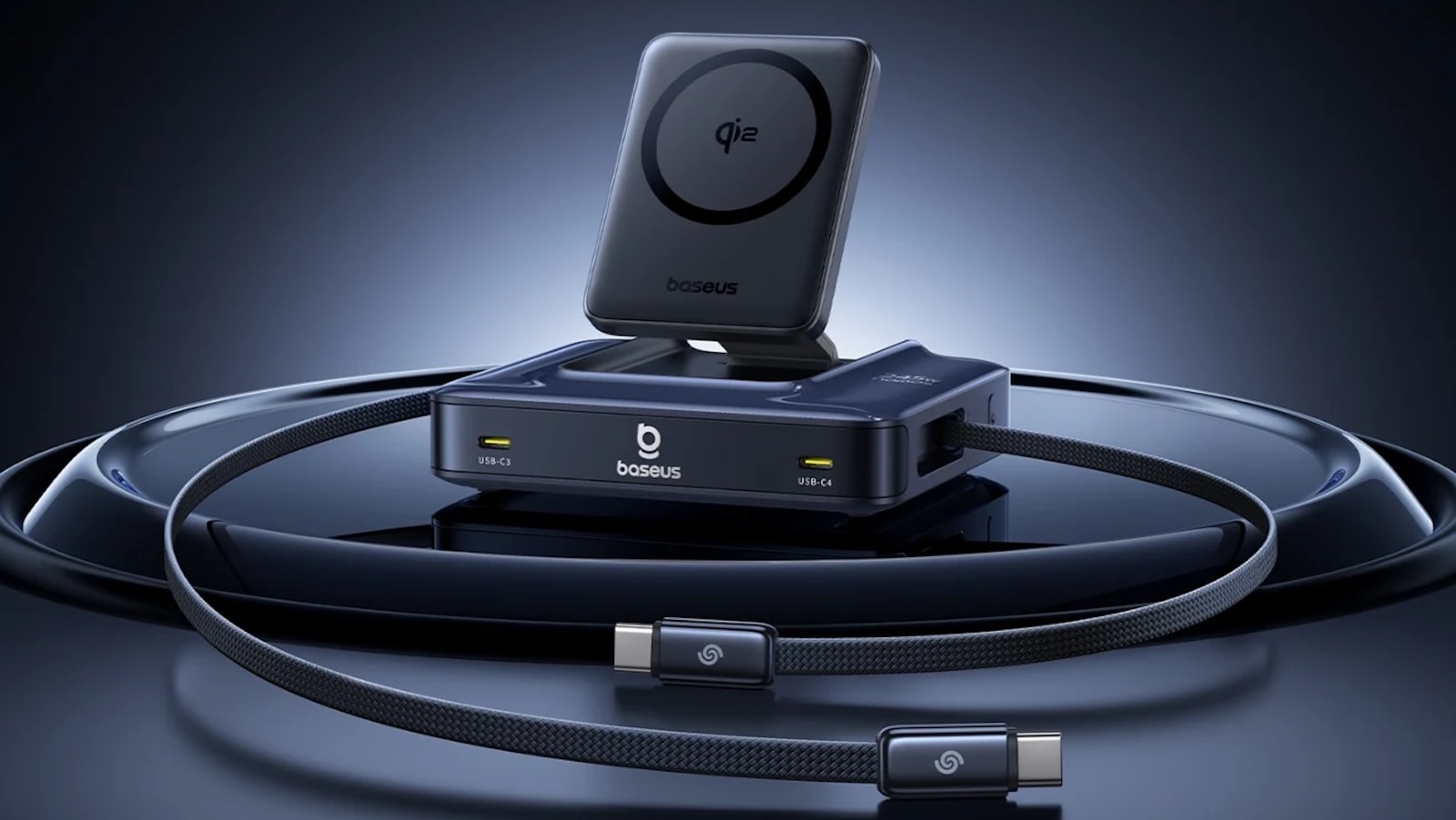 Baseus Nomos Charging Station 245W 6‑in‑1 USB‑C Power Strip