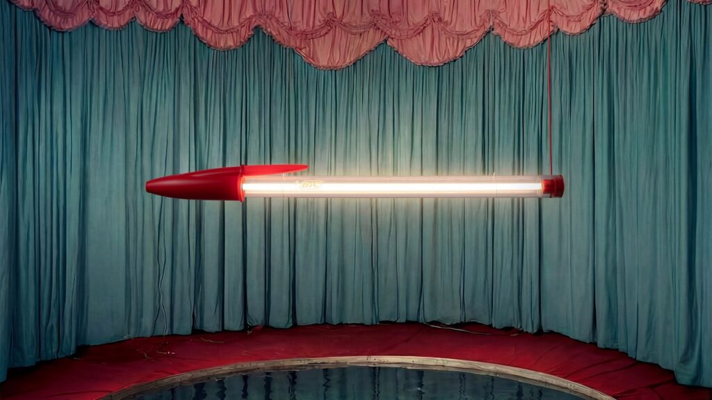 This Bic Pen lamp is weird tech I want for my living room