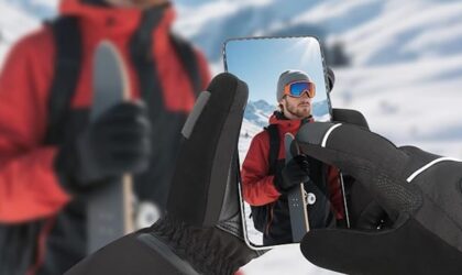 snow deer heated gloves