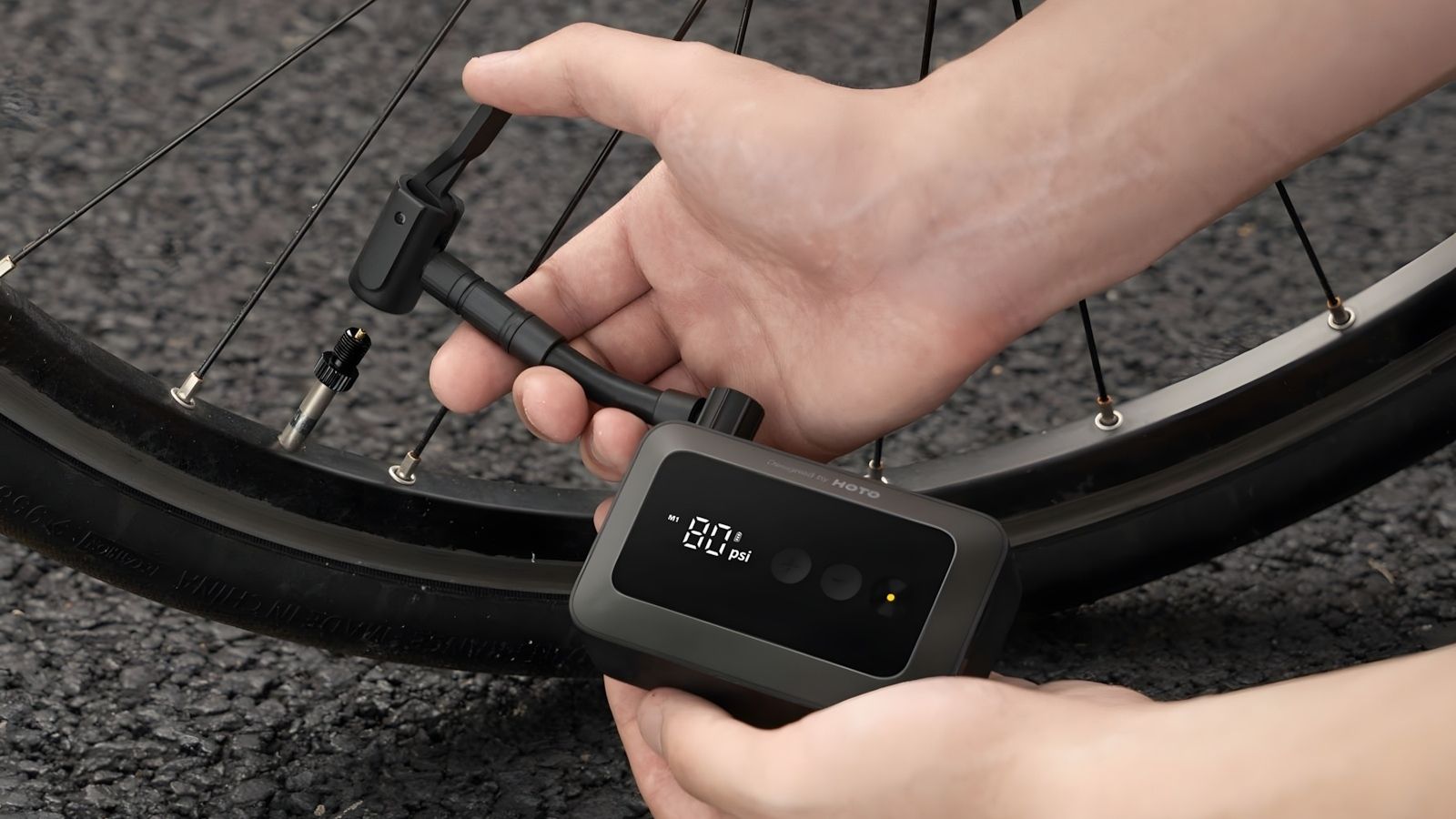 HOTO Air Pump Pocket can refill up to 18 tires!