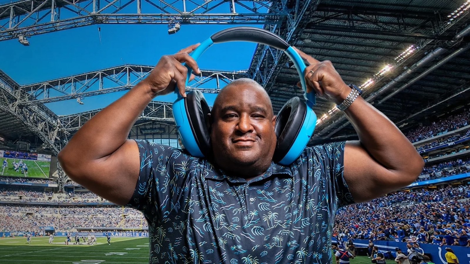 JLab Blue XL Speaker Headphones