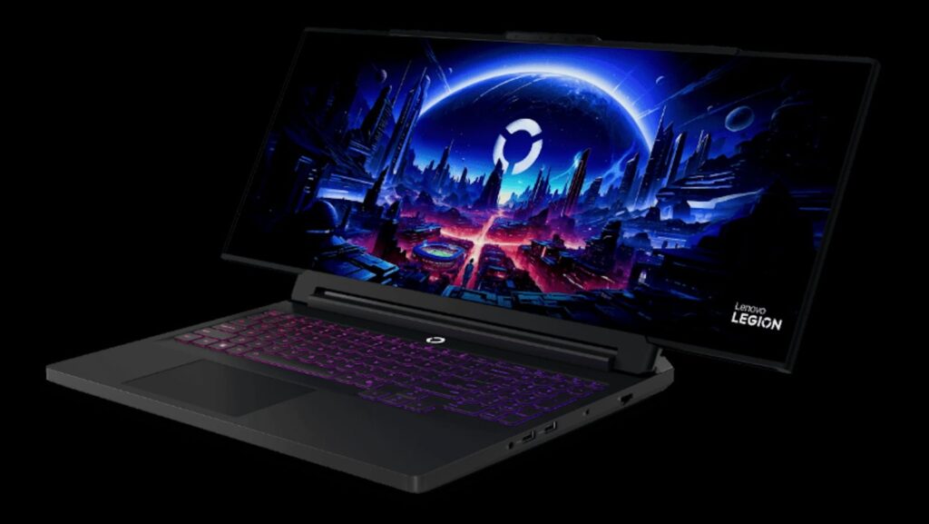 Lenovo Legion Pro 3 on a dark background