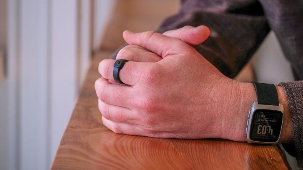 top tech trends pebble index 01 on a person's finger