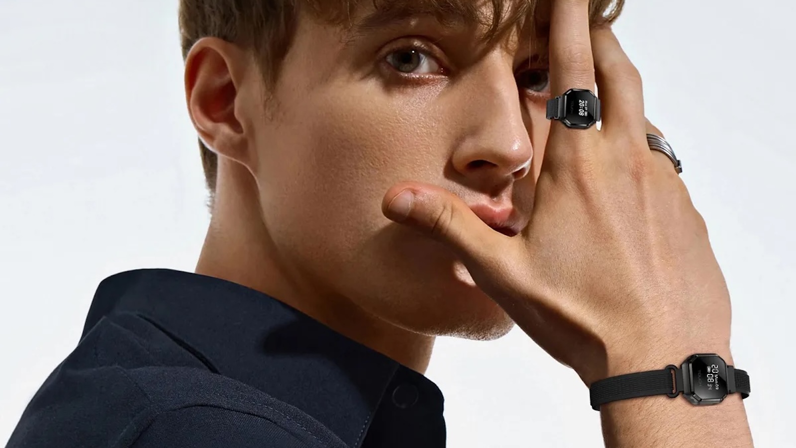 Rogbid Fusion 2‑in‑1 Smart Ring Watch