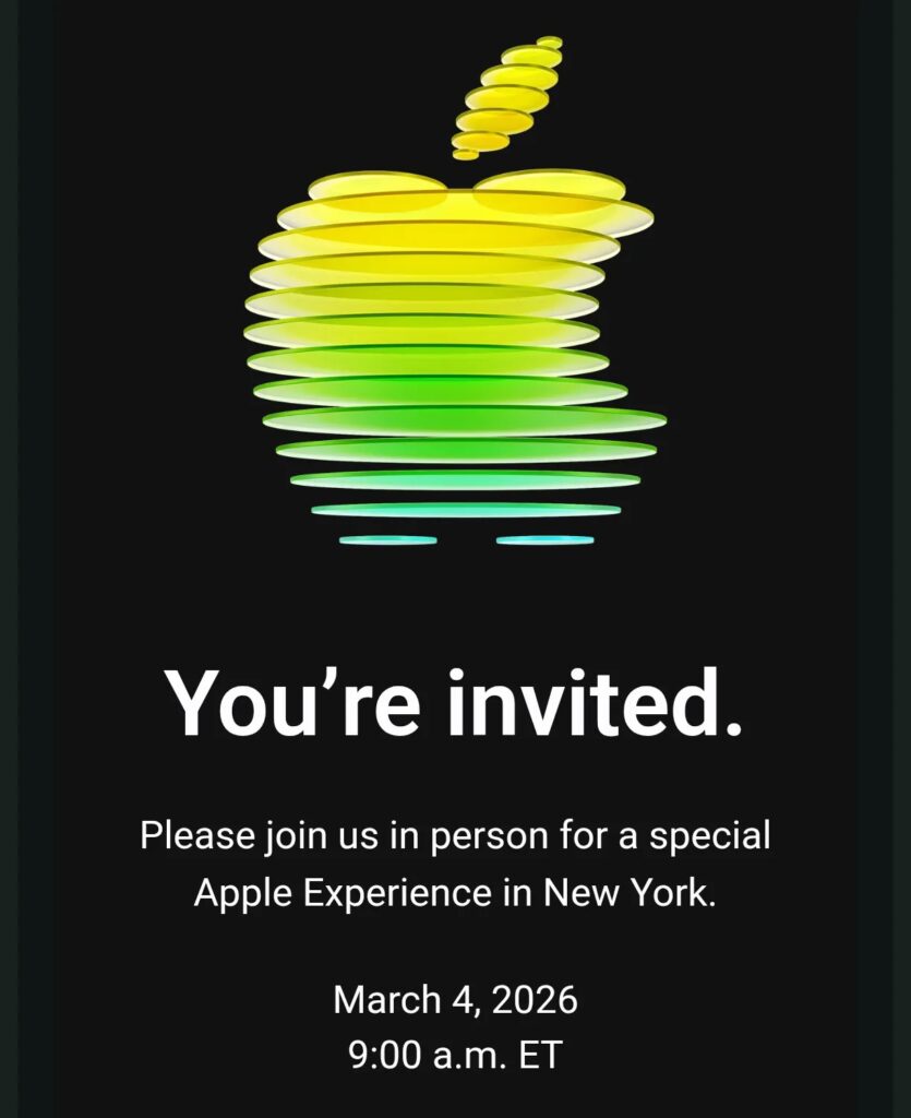 Apple March 4 event invitation