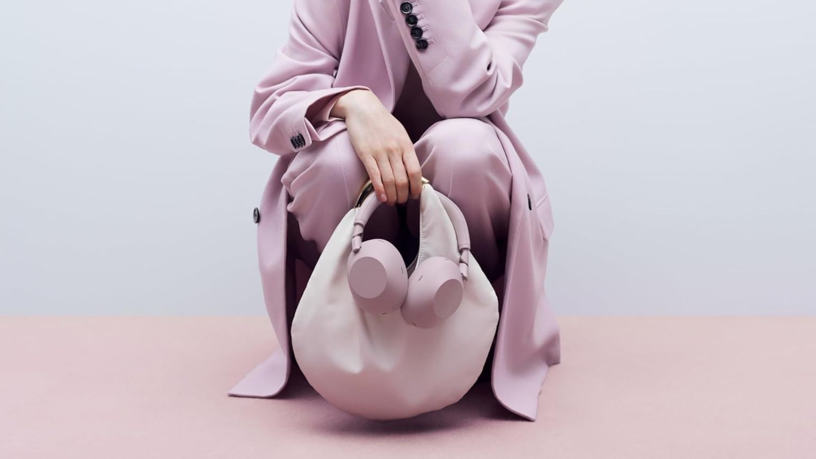 Sony WH-1000XM6 Noise Canceling Over-Ear Headphones Sand Pink