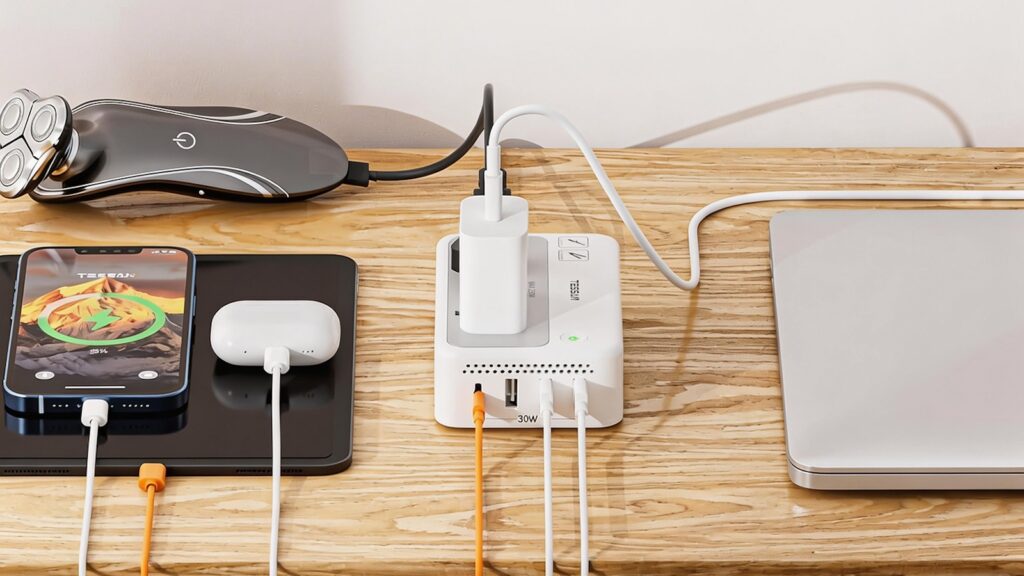 TESSAN 220V to 110V Universal Voltage Converter TC02