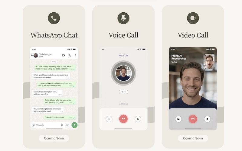 Frank AI customer interviewer