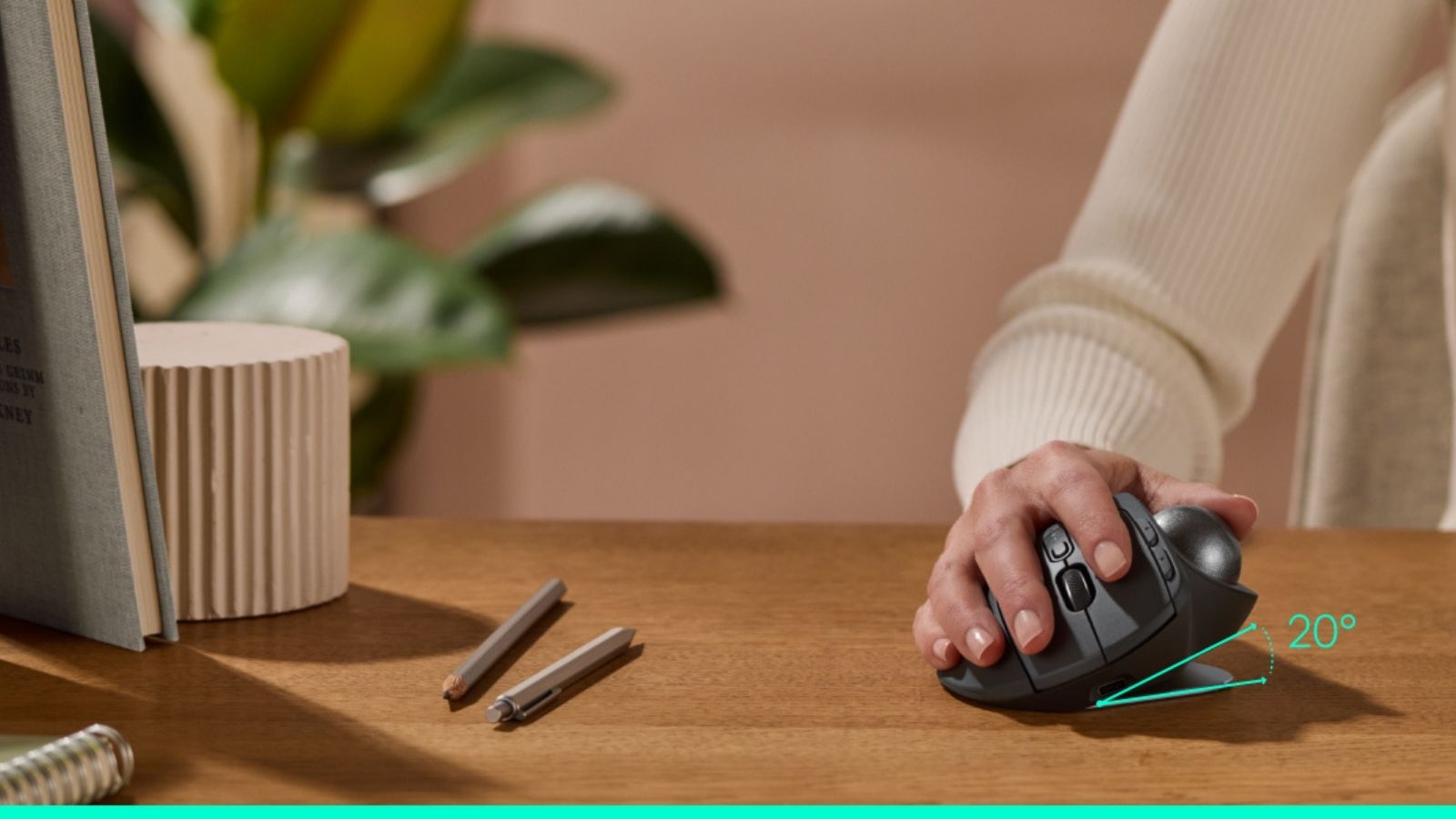 Logitech MX Ergo S offers more control with less movement!