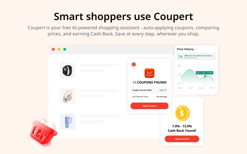 Coupert AI powered shopping assistant