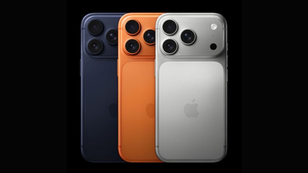 Apple iPhone 17 Pro Series in color options