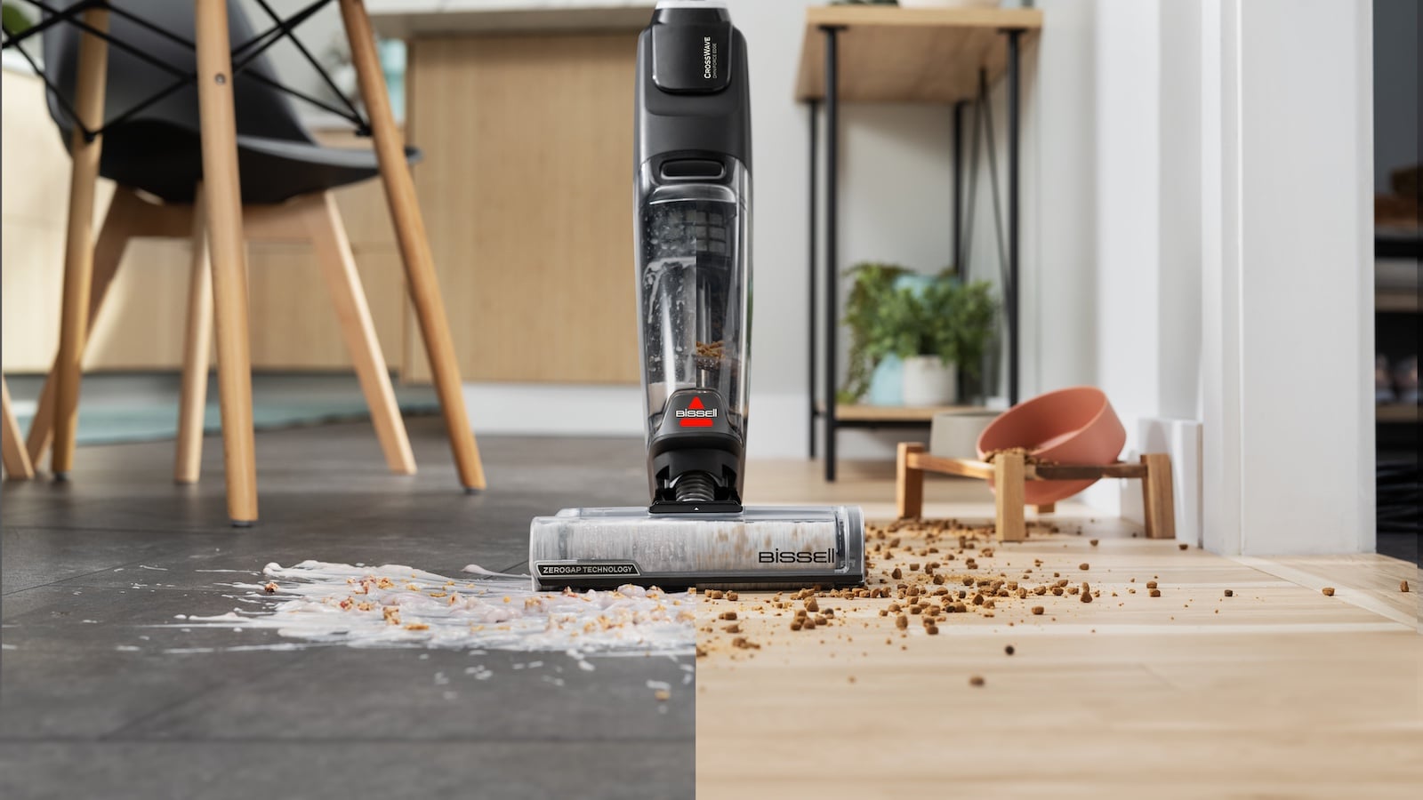 BISSELL CrossWave Edge vacuums wet and dry messes