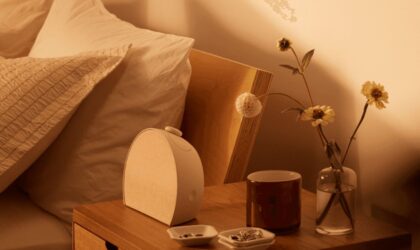 Hatch Restore 3 on a nightstand