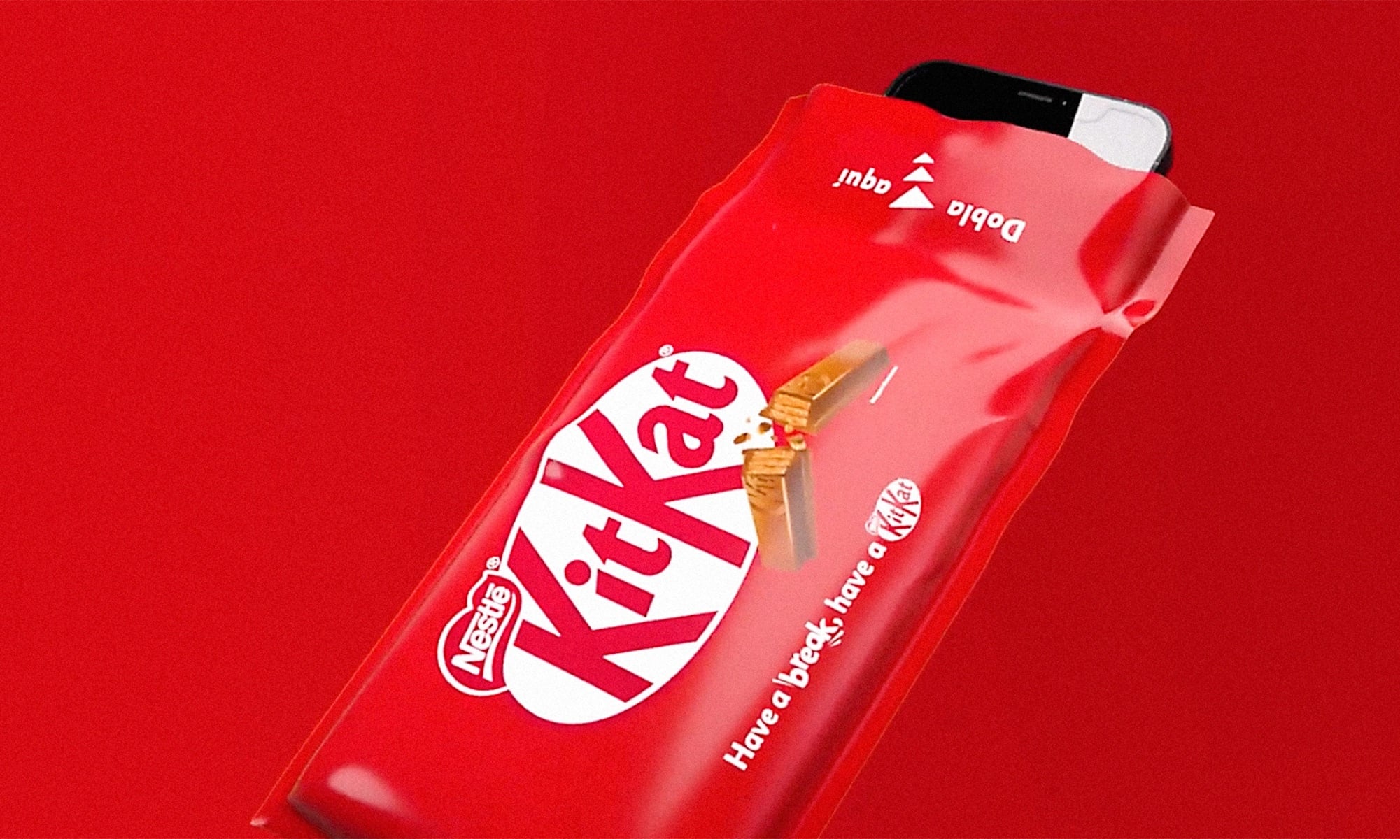 The KitKat Break Mode candy wrapper blocks your phone’s signals