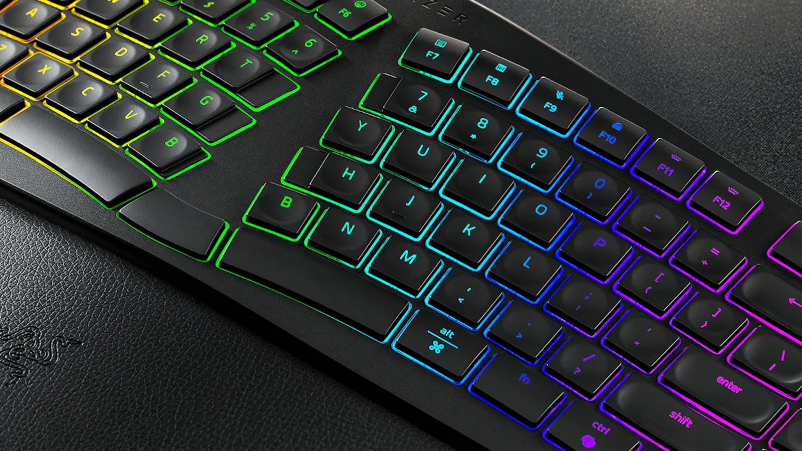Razer Pro Type Ergo fits your hands' natural resting postion