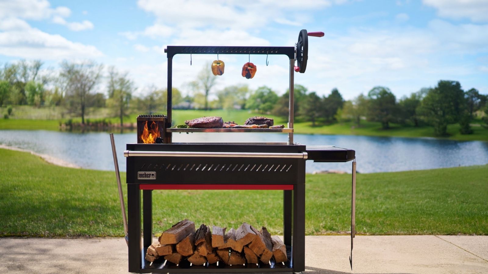 Weber Santa Maria Grill offers live-fire cooking!