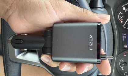 LISEN 4 in 1 Retractable Car Charger