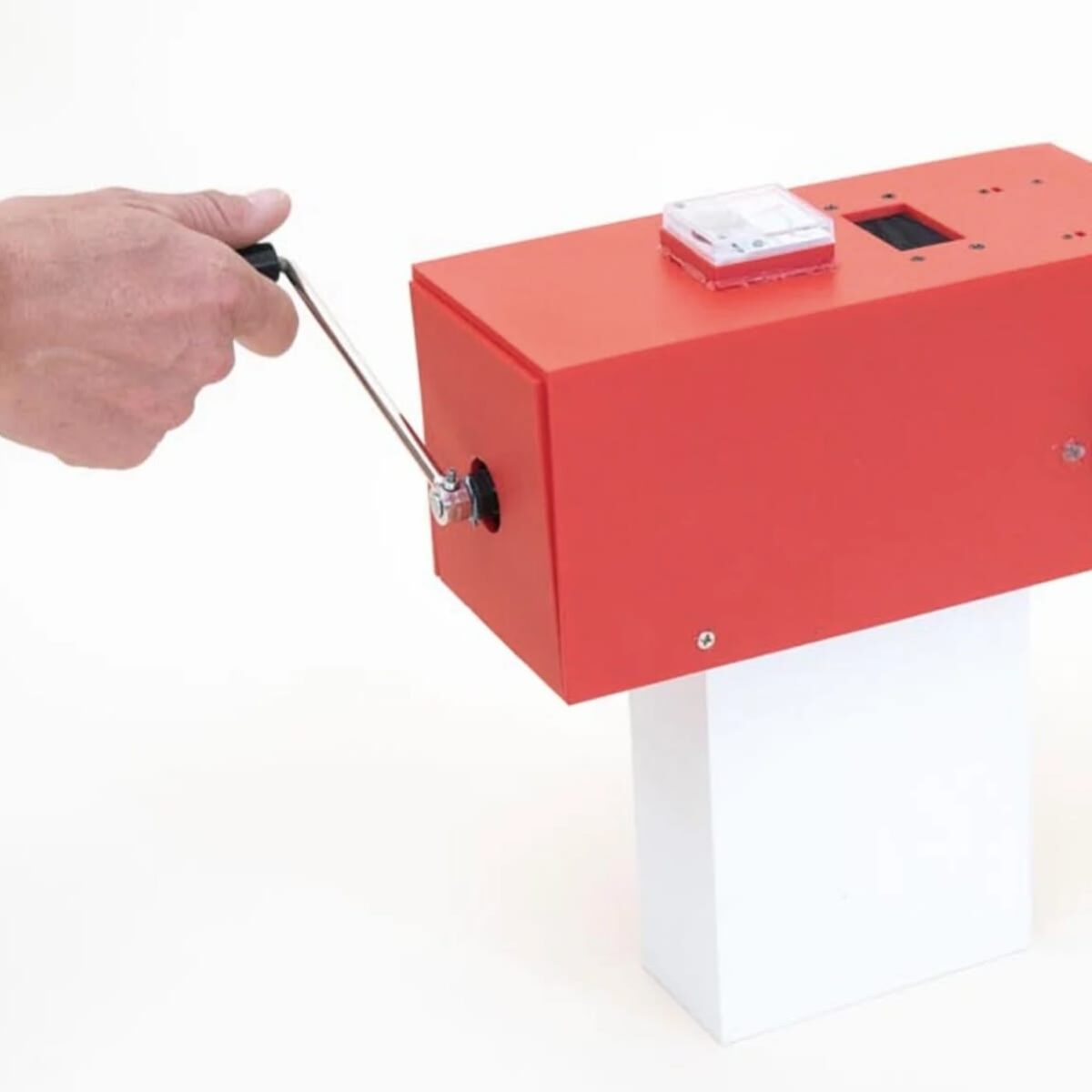 I kind of love this hand-crank AI because it protests everything wrong with big tech