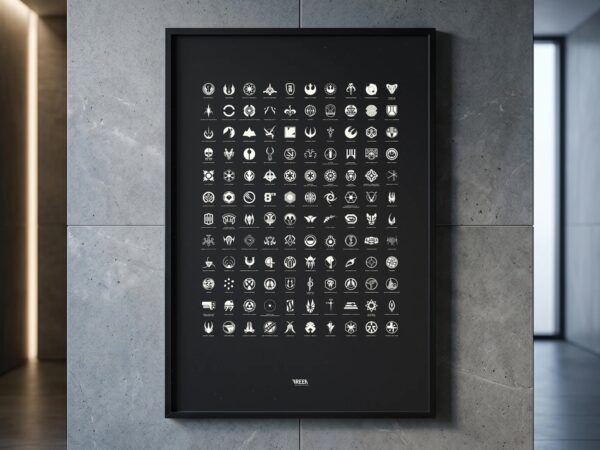 Star Wars Symbols Poster – 120 Factions