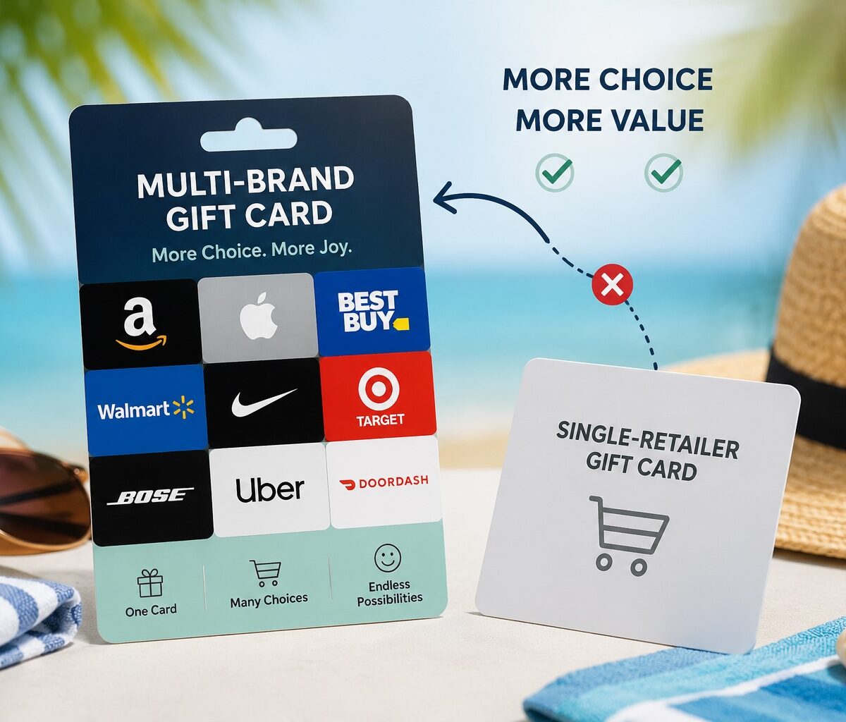 Summer 2026 tech: why multi-brand gift cards beat single-retailer cards