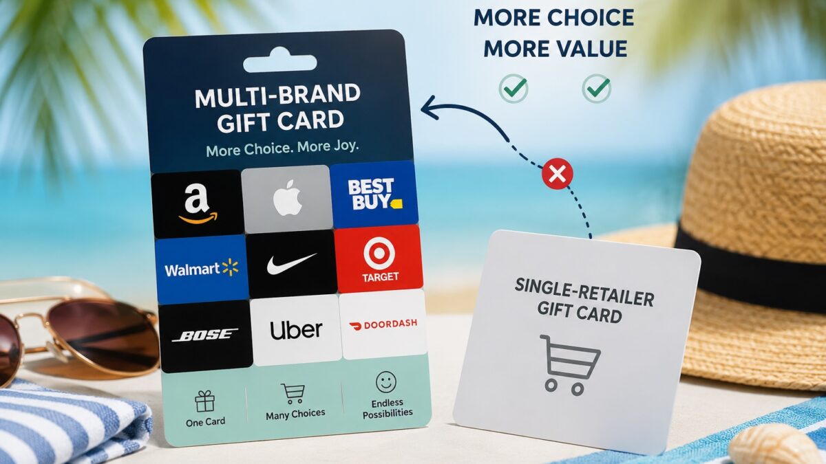 Summer 2026 tech: why multi-brand gift cards beat single-retailer cards