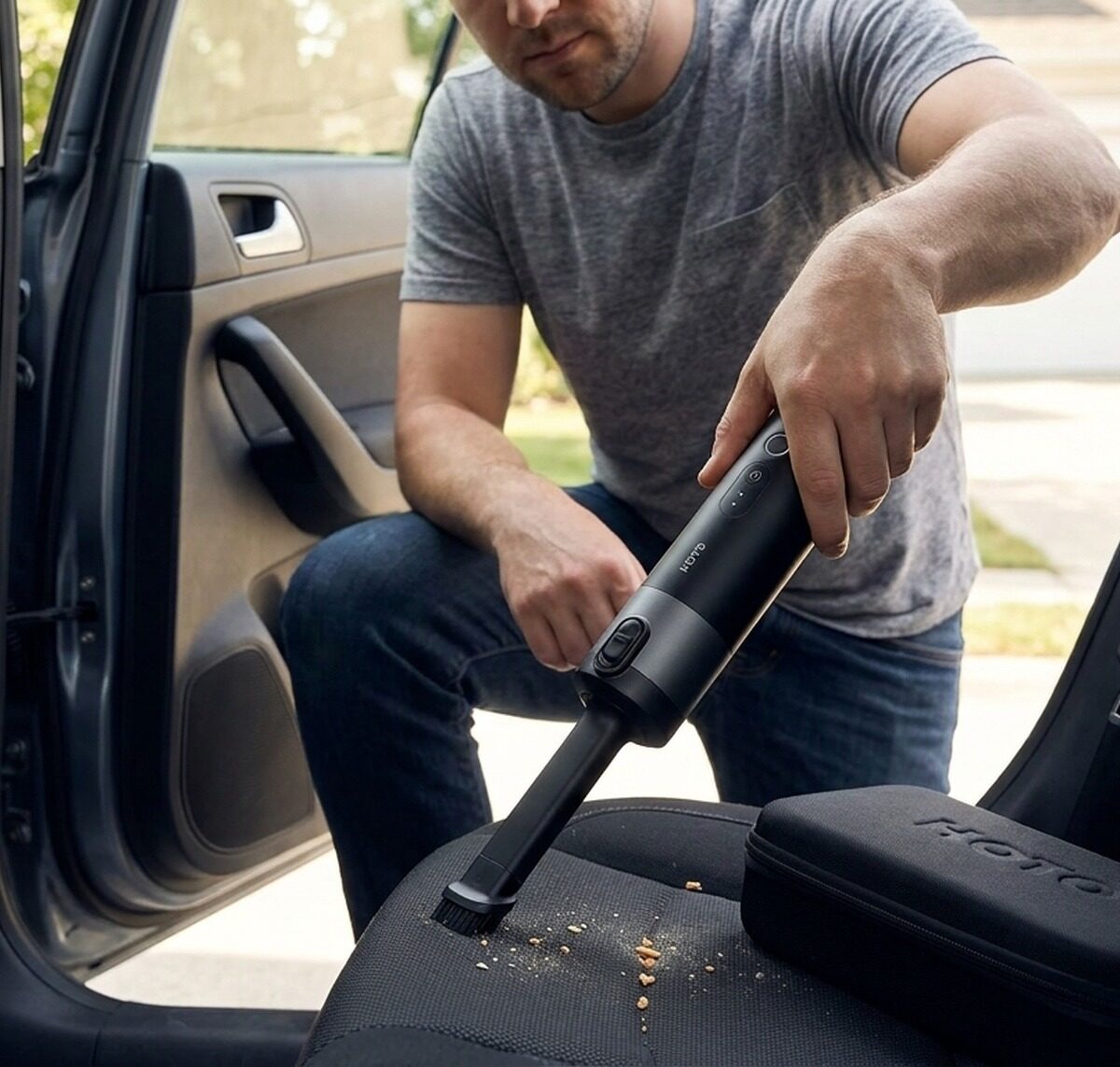 HOTO Auto Care Plus Air Duster & Vacuum Bundle