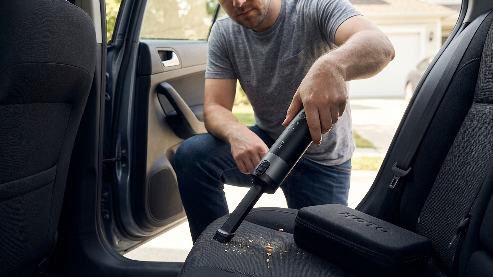 HOTO Auto Care Plus Air Duster & Vacuum Bundle