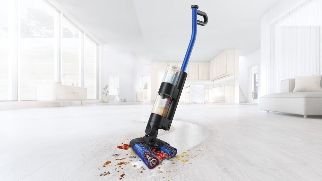 Dyson WashG1 cleaning a spill
