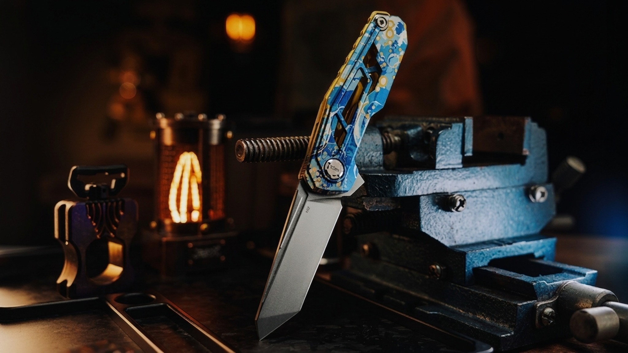 TacticalGeek VX2 Starry Ti Titanium Folding Knife