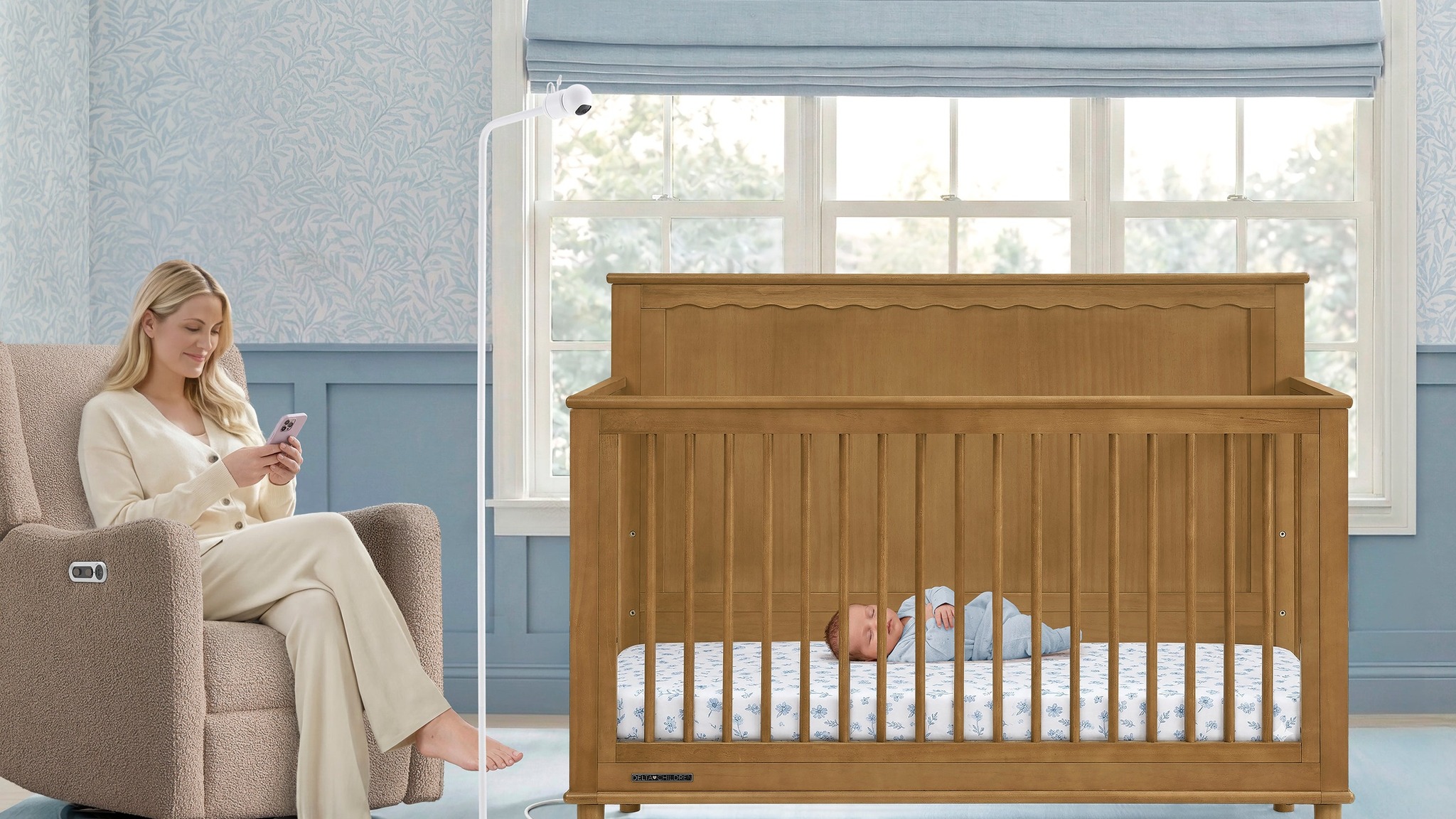 Delta Children Smart Sleep Baby Monitor with Floor Stand
