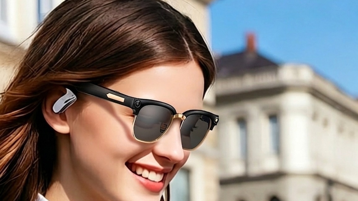 Rollme AuraView Smart Glasses with 12MP AI Camera