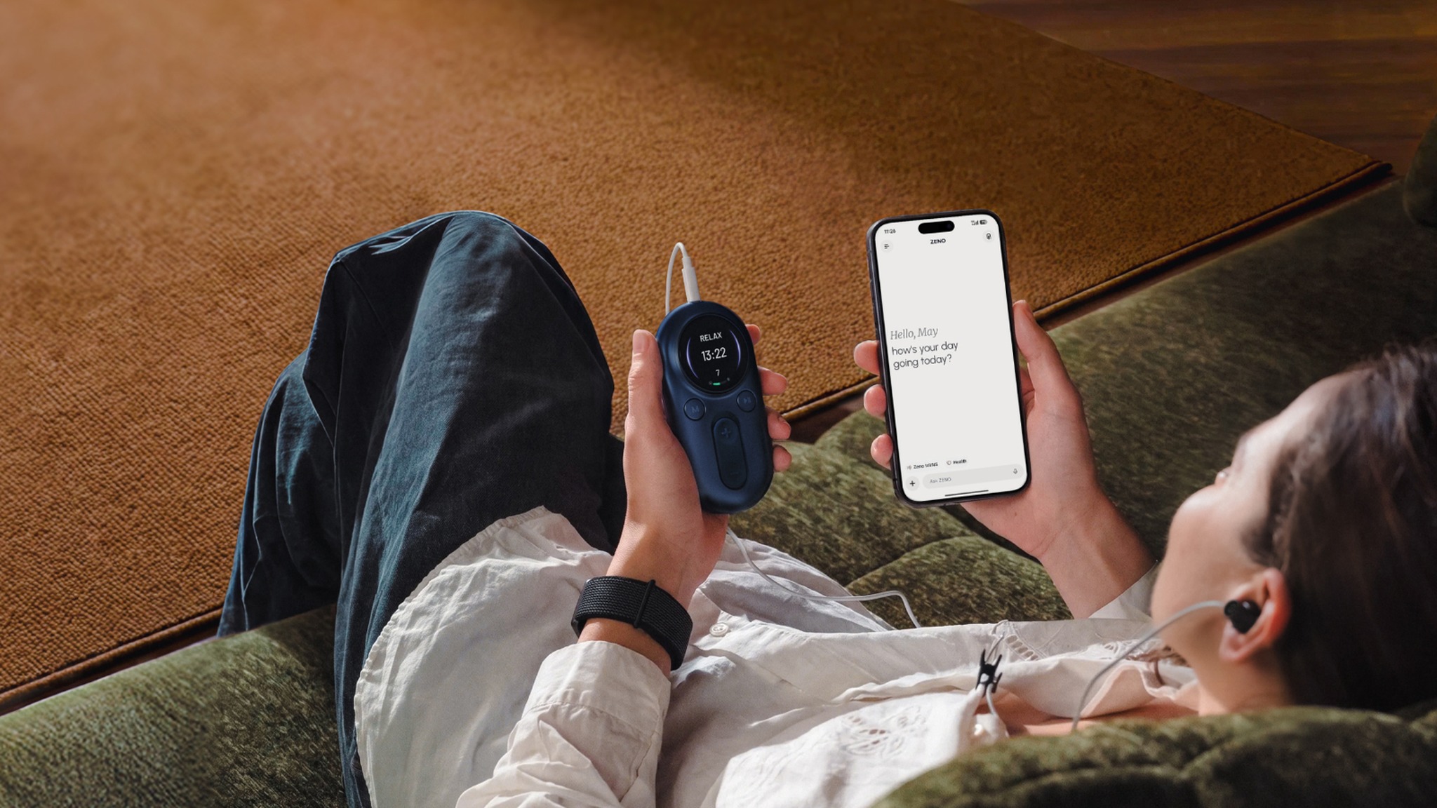 Zenowell Luna Plus AI-Powered Vagus Nerve Stimulator