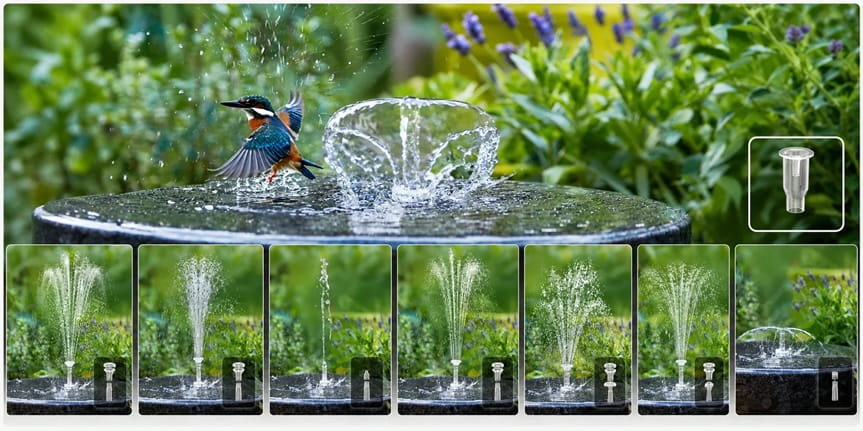 Poposoap Solar Fountain Pump
