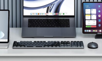 Satechi SM3 keyboard in an office setup