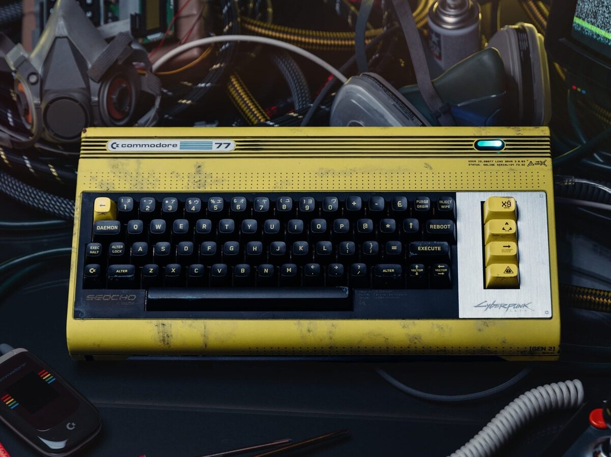 Commodore 77 Cyberpunk 2077 Retro Computer