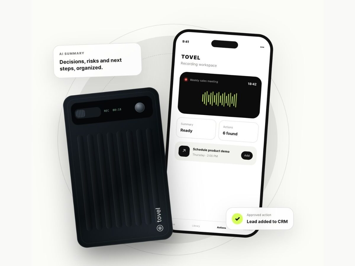 The AI recorder that wants to do the follow-up email for you–meet Tovel
