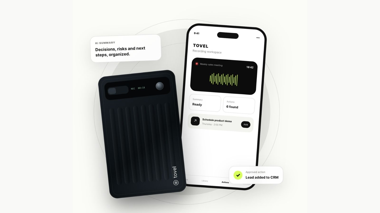 The AI recorder that wants to do the follow-up email for you–meet Tovel — Gadget Flow